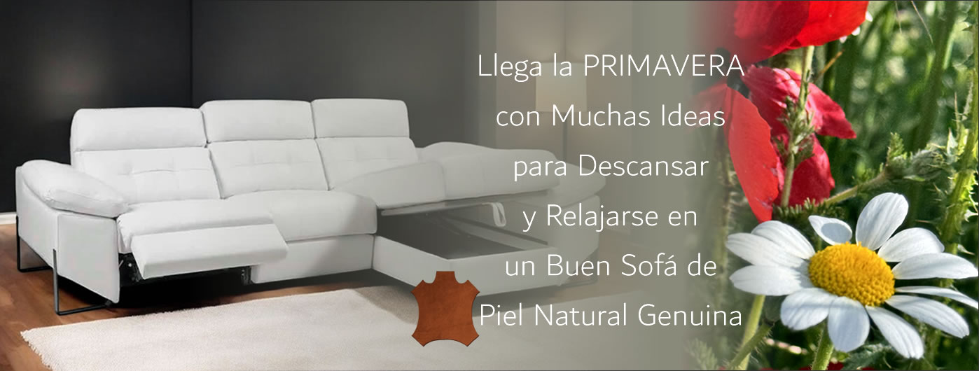 sofas piel modernos